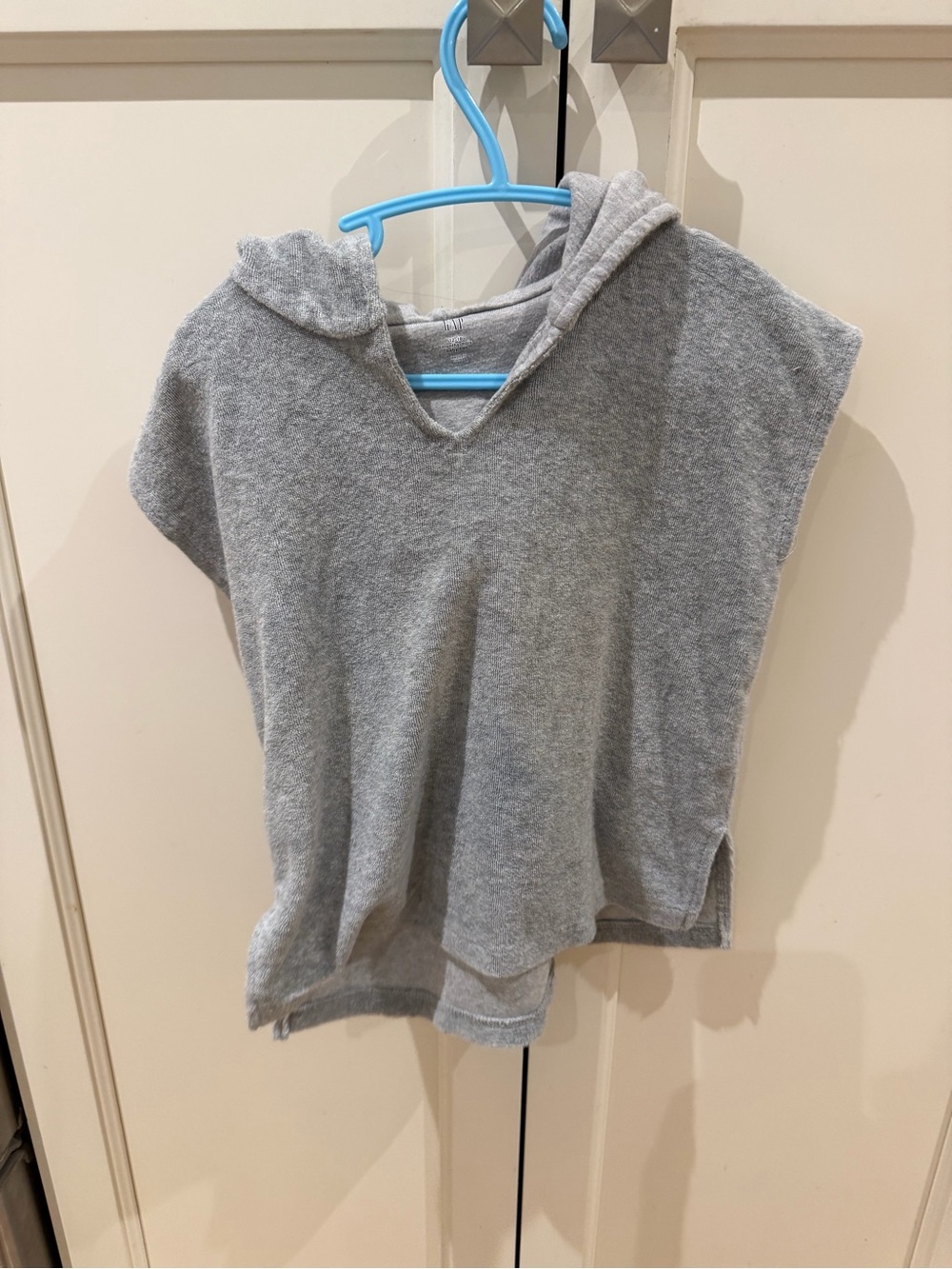 Gap 12-18m shark Gray Kids Hooded Poncho Top - Soft Lightweight Layer